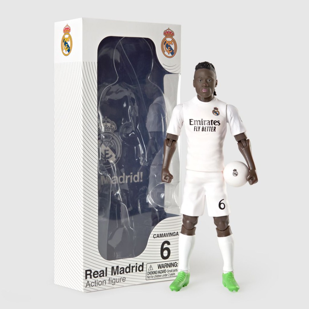 FIGURA SOCKER REAL MADRID CAMAVINGA 20CM (LICENCIA OFICIAL)