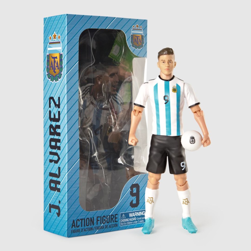FIGURA SOCKER ARGENTINA JULIÁN ÁLVAREZ 20CM (LICENCIA OFICIAL)
