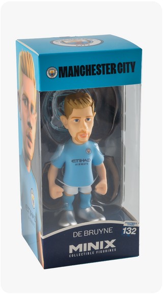 FIGURA MINIX MANCHESTER CITY DE BRUYNE 12CM (LICENCIA OFICIAL)