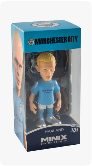 FIGURA MINIX MANCHESTER CITY HAALAND 12CM (LICENCIA OFICIAL)