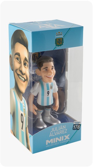 FIGURA MINIX ARGENTINA JULIÁN ÁLVAREZ 12CM (LICENCIA OFICIAL)