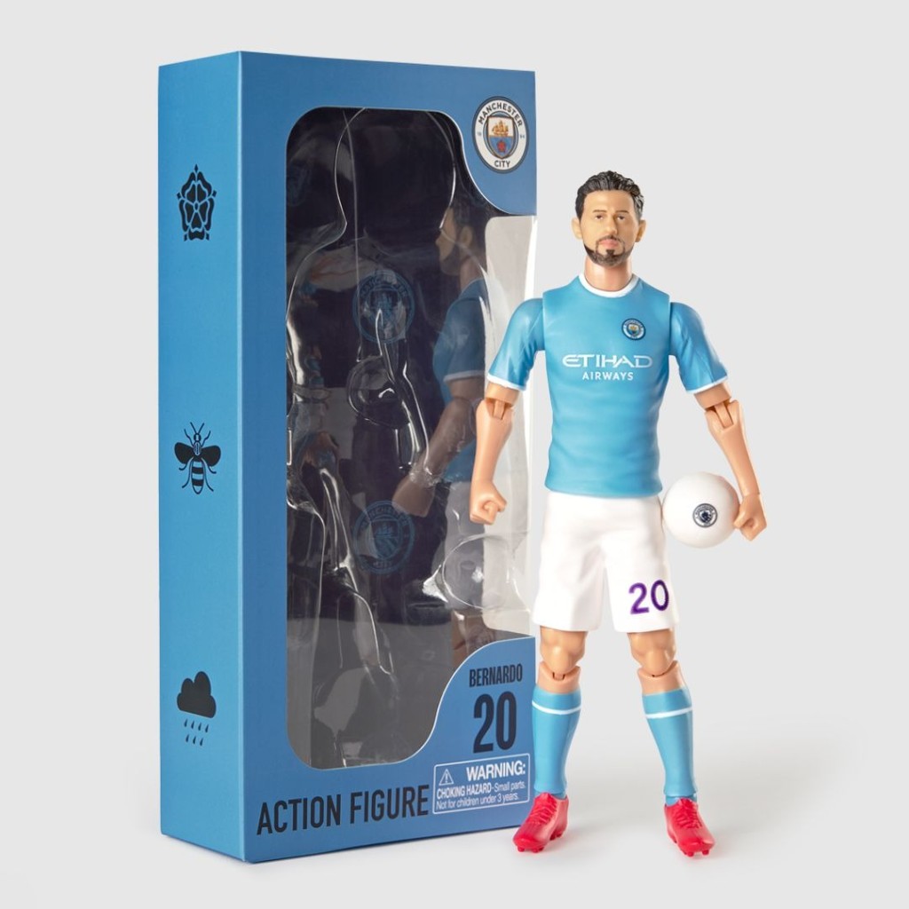 FIGURA SOCKER MANCHESTER CITY BERNARDO 20CM (LICENCIA OFICIAL)