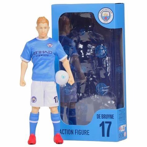 FIGURA SOCKER MANCHESTER CITY DE BRUYNE 20CM (LICENCIA OFICIAL)