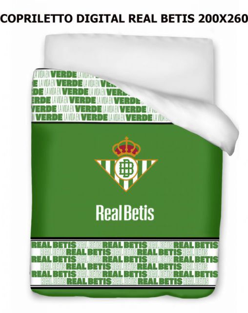 EDREDÓN REAL BETIS GRUESO 200x260 (LICENCIA OFICIAL)