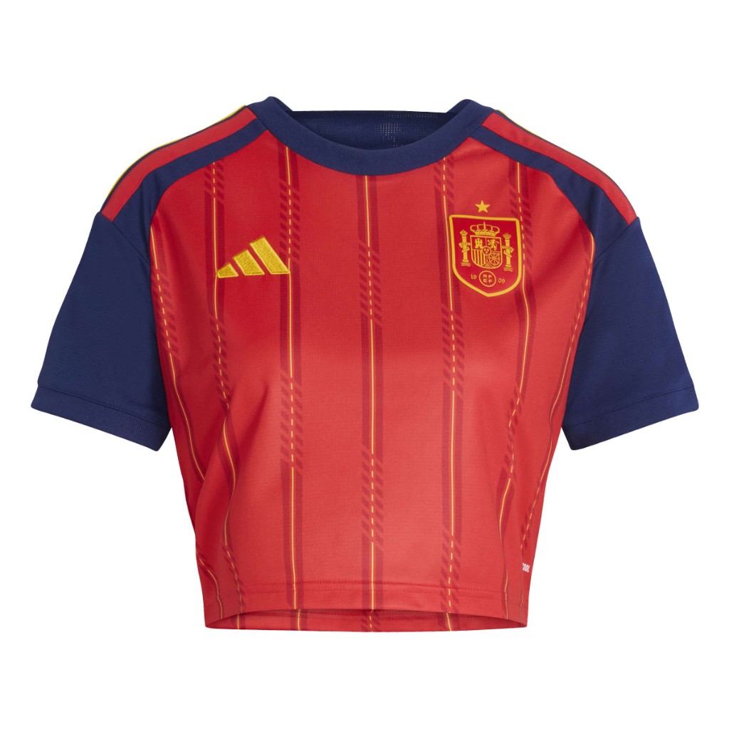 CAMISETA ESPAÑA 1º EQUIPACIÓN WC26 - MUJER CROPPED